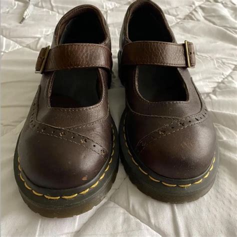 Brown Mary Jane Doc Martens | Funky shoes, Swag shoes, Cute shoes