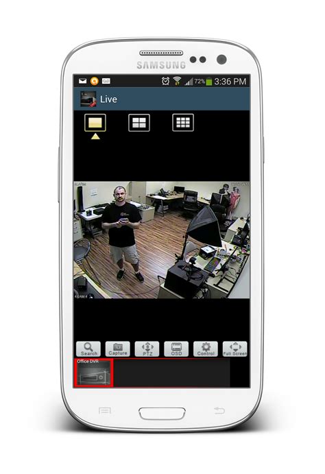Android CCTV Camera App Live View