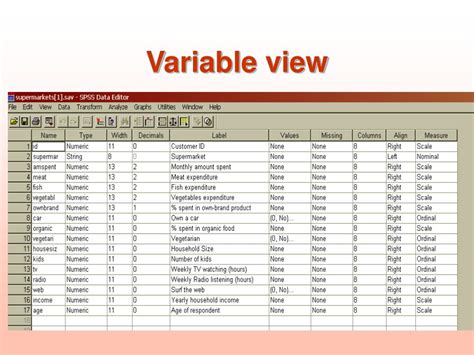 Image result for Coding of Variables in Variable View in SPSS