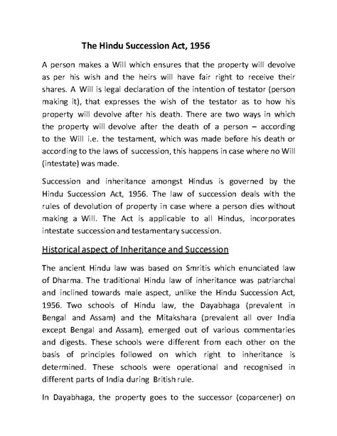 Hindu Succession Act, 1956: Inheritance & Property Rights Explained ...