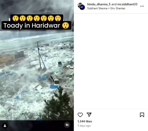 Fact Check: 2011 tsunami video from Japan FALSELY viral as Haridwar ...