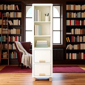 MAXTID 5 Layer Plastic White library Cabinet for Multipurpose Storage ...