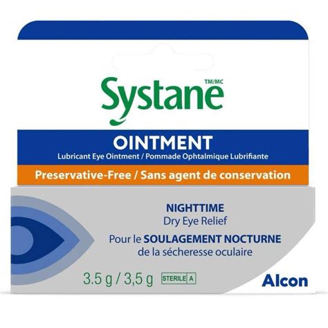 Systane Nighttime Lubricant Eye Ointment-0.123 oz, 3.5g (Pack of 3 ...