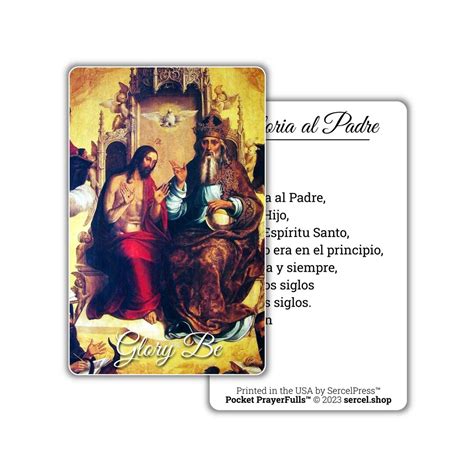 Glory Be in Spanish / Gloria Al Padre: Pocket Prayerfulls™ | Durable ...