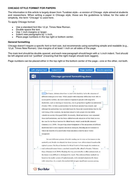 Chicago Style Format Example Paper 的图像结果