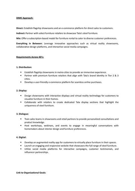 RTM Strategy - DIME Approach: Direct: Establish flagship showrooms and ...