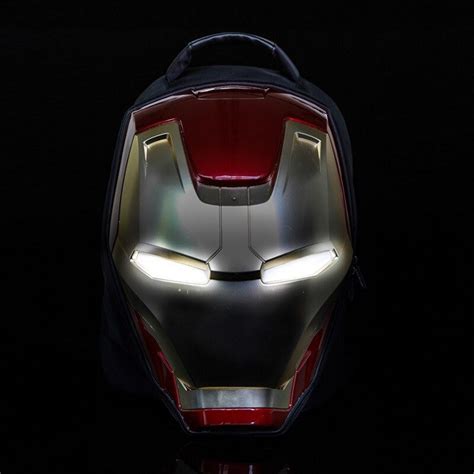 Marvel ® 3D Iron Man LED Light Eyes 15.6in Laptop Bag Case - Universal ...