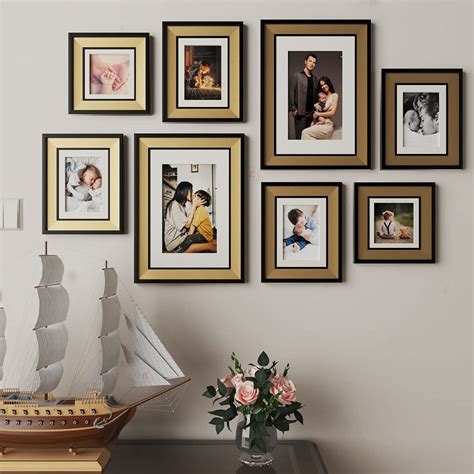 Art Street Set of 8 Zest Premium 3D Photo Frame for Living Room, Home ...