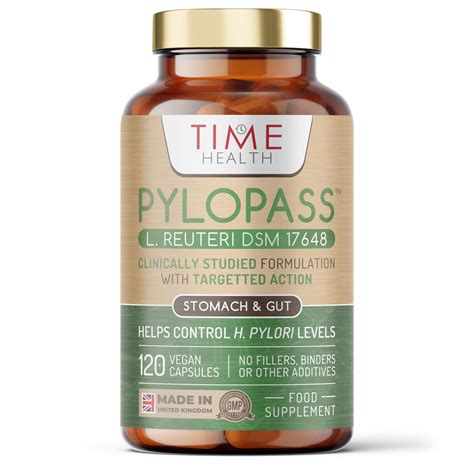 New Pylopass Lactobacillus Reuteri Dsm 17648 120 Capsules 200 Billion ...