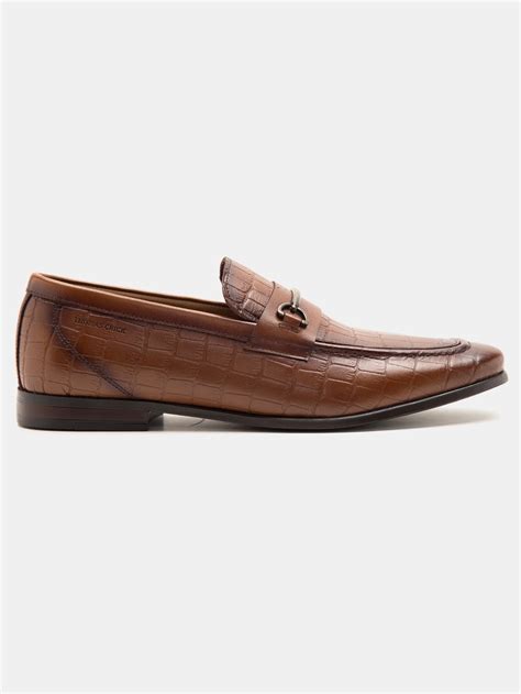 Leicester Croc Luxe Loafers Teak - TC 2311TK