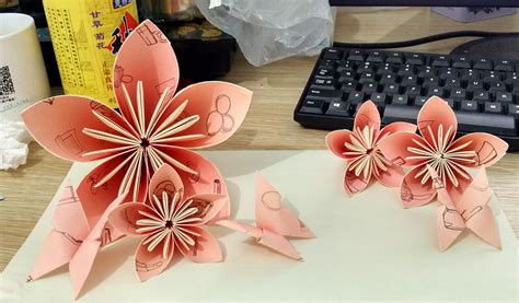 美丽的立体花朵手工折纸包装盒教程_易控创业