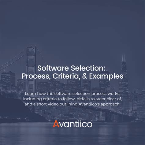 Software Selection Criteria Examples 的图像结果