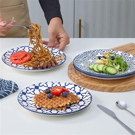 Bestone 6 Piece Porcelain White Dinner Plates - Classic India | Ubuy