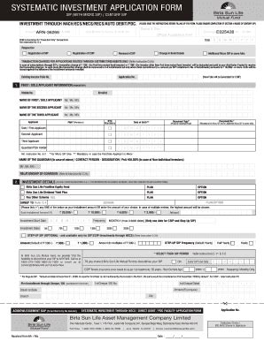 Fillable Online systematic investment application form - 9paisa.com Fax ...