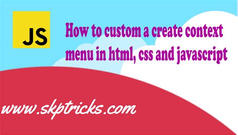 Image result for CSS Context Menu