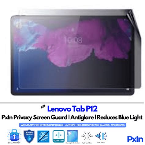 Lenovo Tab P12 - 4-Way 360?? Privacy Screen Guard | Anti-Spy | Anti ...