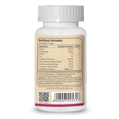 Pure Nutrition Cranberry Plus 620 mg, 60 Capsules Price, Uses, Side ...