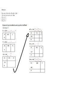 Image result for Expanding Surds Using Grid Method