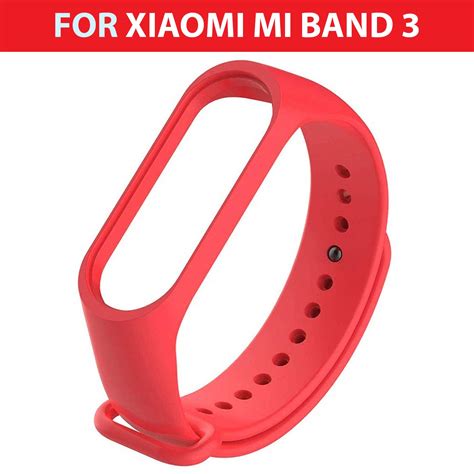 Chevron Premium Matte Silicon Plain Wrist Band Replacement for Xiaomi ...