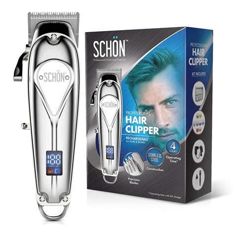 Buy Schon Cordless Rechargeable Hair Clippers and Trimmer for Men/Kids ...