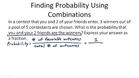 Probability Using Combinations 的图像结果
