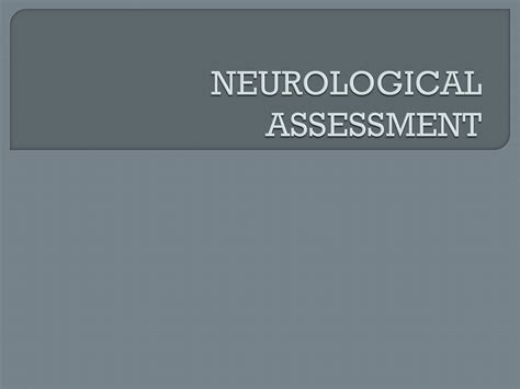 SOLUTION: Nursing quest neurological assessment - Studypool