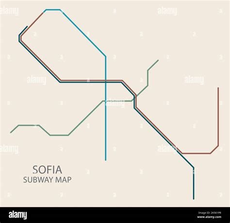 Sofia city subway vector map colored Stock Vector Image & Art - Alamy