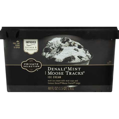 Private Selection Ice Cream, Denali Mint Moose Tracks (48 fl oz ...