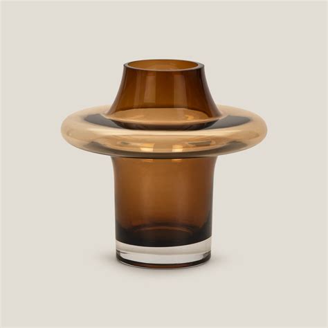 Buy Halo Brown Glass Vase Small Online – Address Home