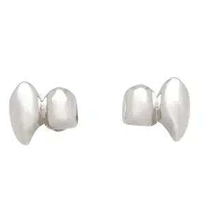 KACHEEG® Double Teeth Braces With Gold And Silver Vampire Fangs Tooth ...