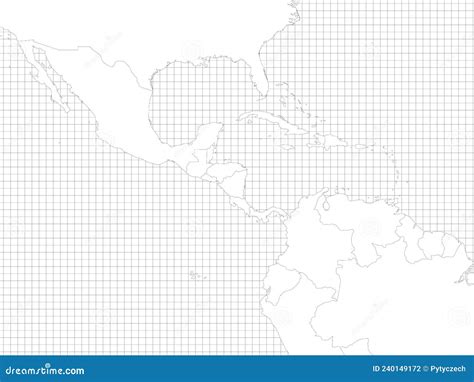 blank map of central america
