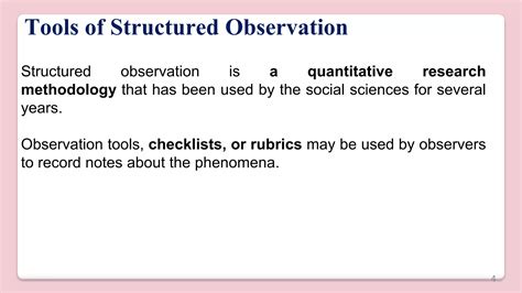 Image result for Sample of Structured Observation
