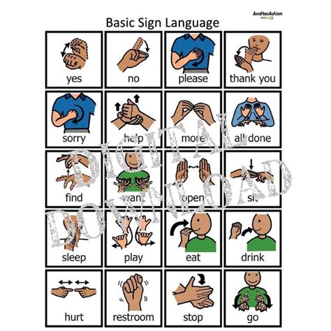 Sign Language Worksheets 的图像结果