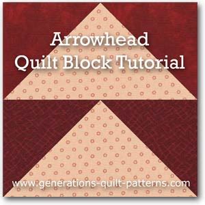 Image result for Arrowhead Quilt Block Tutorial