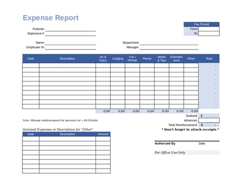 Image result for How to Fill Out Expense Report Form