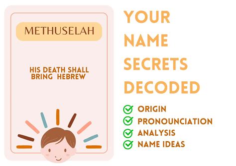 Methuselah - Judaism Boy Name Meaning and Pronunciation
