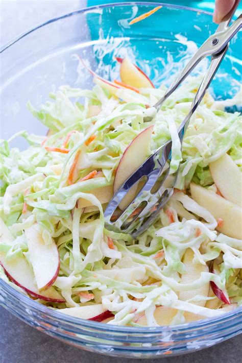 Creamy Apple Slaw - Kristine's Kitchen