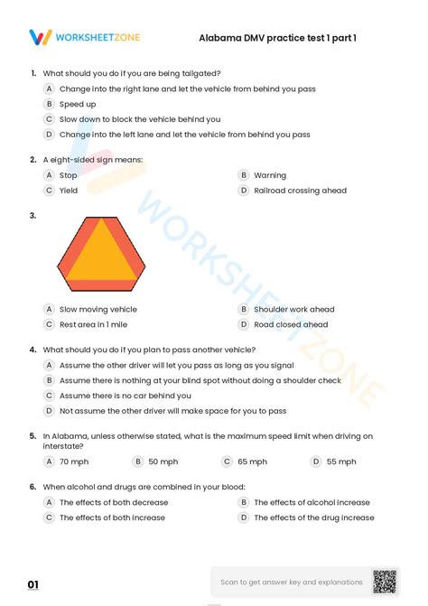Free Printable Alabama Drivers Written Test