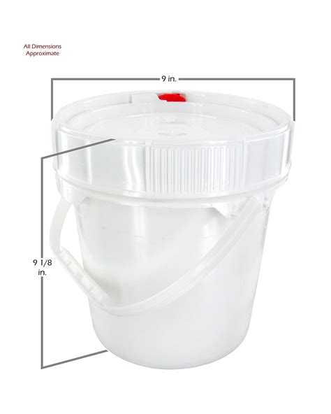 5 Gal Bucket Dimensions