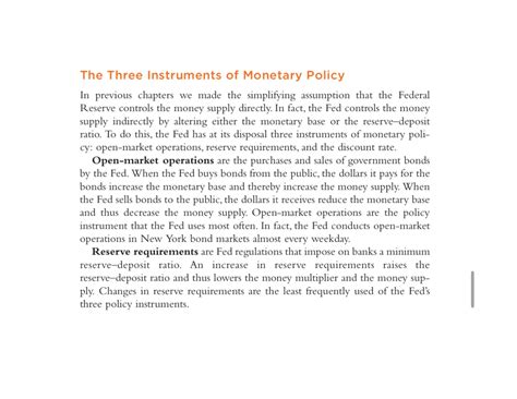 The Three Instruments of Monetary Policy - MACRO ECONOMICS - Studocu