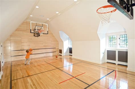Mid-Country Tudor | Vanderhorn Architects | Home basketball court ...
