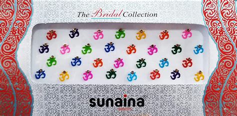 Sunaina Bridal Collection Multicolour Traditional Om Bindis for Women ...
