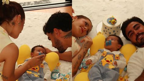 Filho de Nathalia Valente e Yuri Meirelles esbanja fofura em comemoração do mesversário - CARAS ...