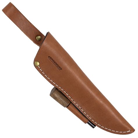 Buy BPS Knives Belt Sheath with Fire Steel - Leather Sheath for Fixed ...
