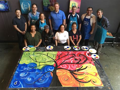 Multi-canvas Painting as Team Building Event | Shiny Happy Art in 2025 | Team building ...