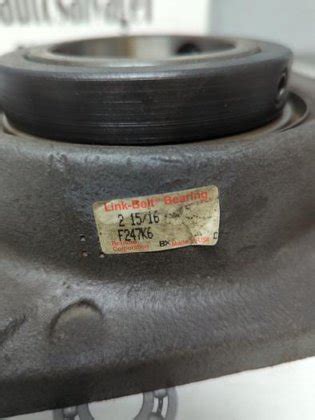 LINK BELT,F247K6,FOUR BOLT FLANGE BEARING 2-15/16 INCH BORE MISSING BOX ...
