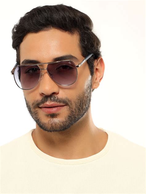 Eyejack Silver Aviator Sunglasses for Men & Women (7008CL871) – Eyejack ...