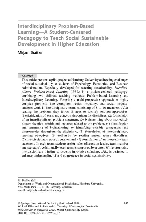 Image result for Problem Based Learning Higher Education