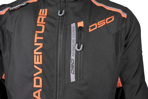 DSG ADV Riding Jacket Black Orange– Moto Central