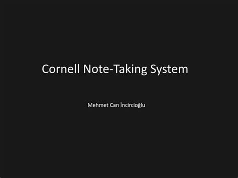 Image result for Cornell Note Taking Example
